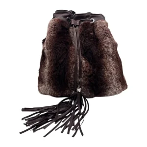 Raphael – Borsa a secchiello in pelle e lapin rasato