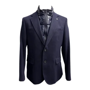 Manuel Ritz – Giacca blu navy con pettorina