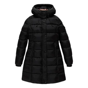 Refrigiwear – Piumino nero donna con cappuccio – XS