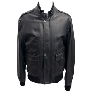 Joe Moreno – Bomber in pelle nera uomo – 56