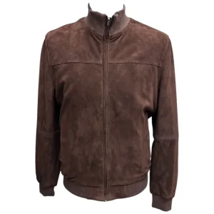 Talenti – Bomber reversibile in pelle scamosciata testa di moro e tessuto