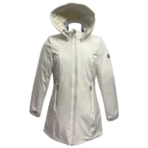Yes Zee – Giubbotto bianco lungo donna in softshell – S