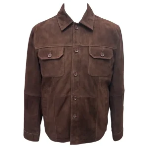 Talenti – Giacca in pelle scamosciata testa di moro uomo