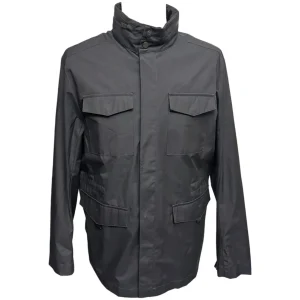 Armani Collezioni – Field Jacket uomo nero modello Caban – 50
