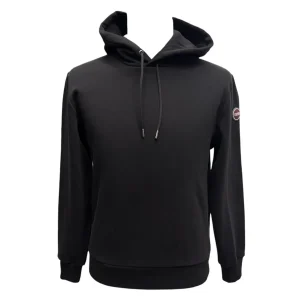 Colmar – Felpa nera con cappuccio uomo – S