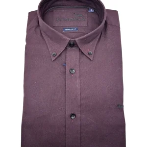 Harmont & Blaine – Camicia regular fit in cotone color vinaccia