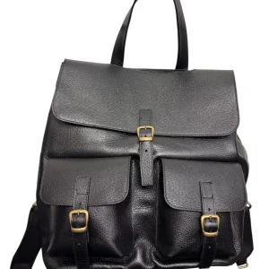 Raphael – Zaino nero in pelle martellata