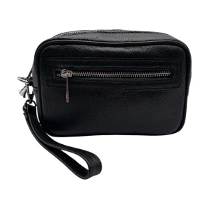 Raphael – Borsello nero in pelle martellata