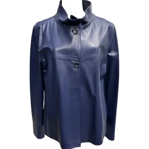 Raphael – Giubbino donna in pelle blu