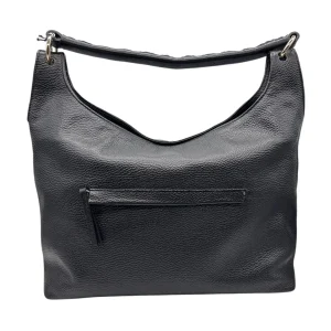 Raphael – Borsa a spalla nera in pelle martellata