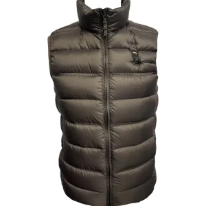 Blauer – Gilet uomo in piuma d’oca verde militare – M