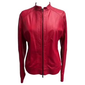 Raphael – Giubbino donna in pelle rossa – 48