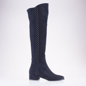 Stivale blu con treccina