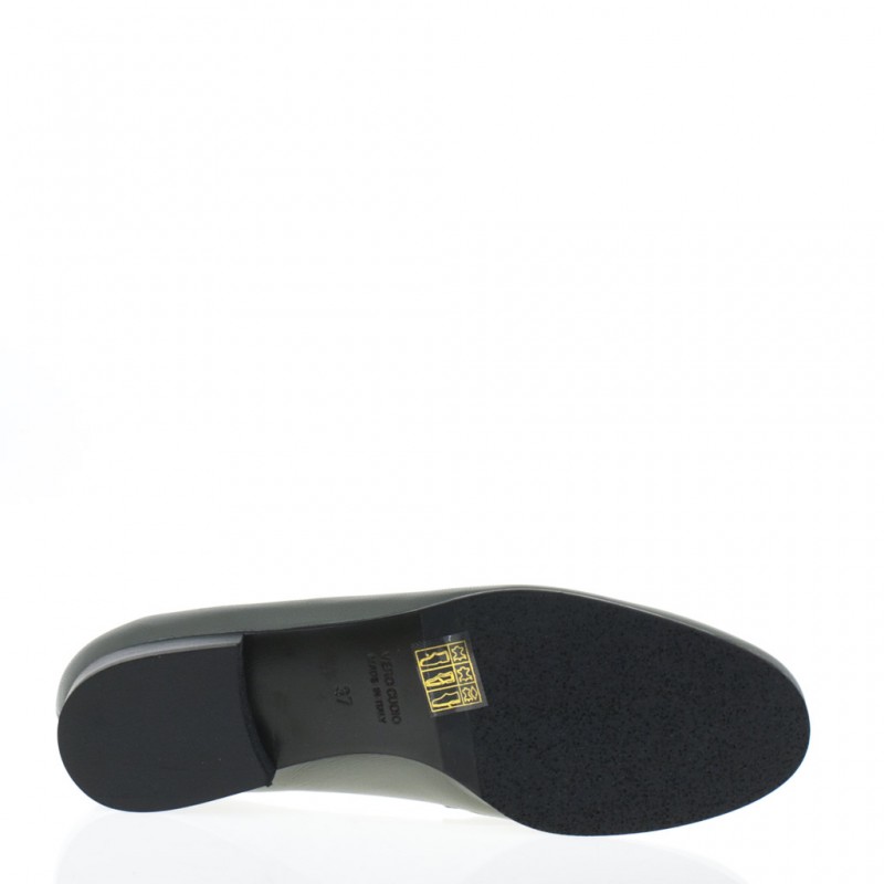 Mocassino pelle grigio con morsetto - immagine 6