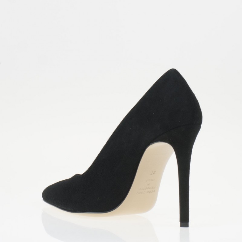 Decolletè in camoscio con tacco alto - immagine 5