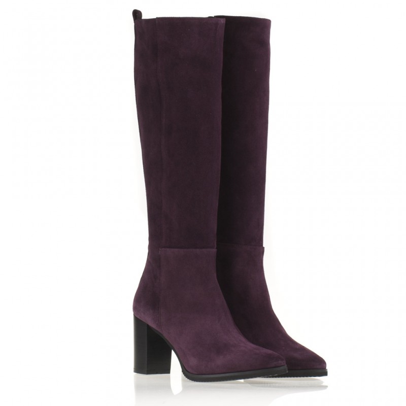 Stivale sotto il ginocchio bordeaux - immagine 3