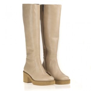 Stivale beige con para