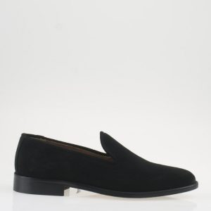 Slipper in camoscio nero