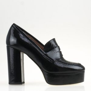 Mocassino in vernice nero