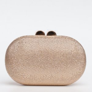 Clutch oro con strass