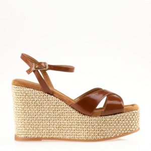 Zeppa in rafia marrone