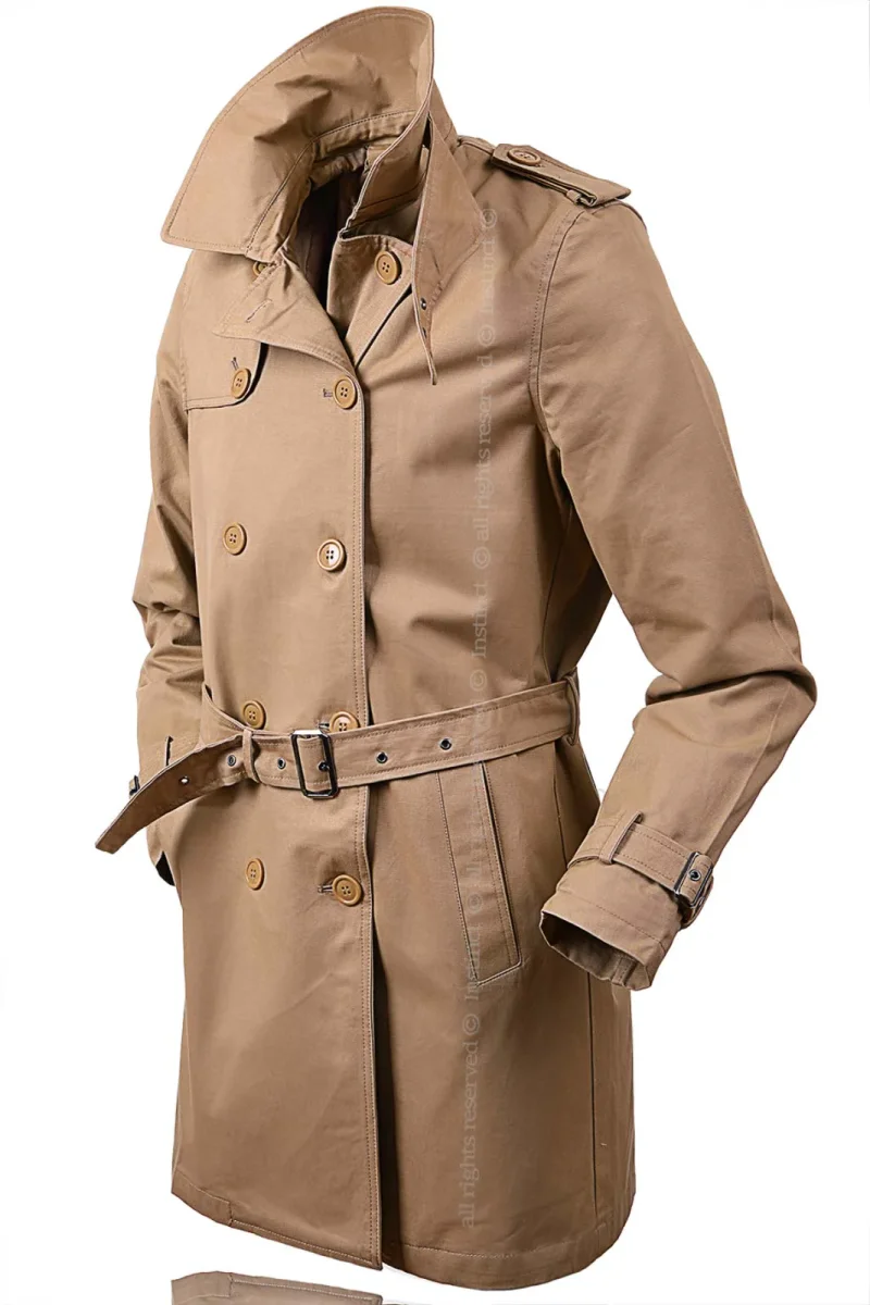 Trench Uomo Impermeabile Capotto Elegante Lungo Soprabito Giacca D'affari Cotone - immagine 4