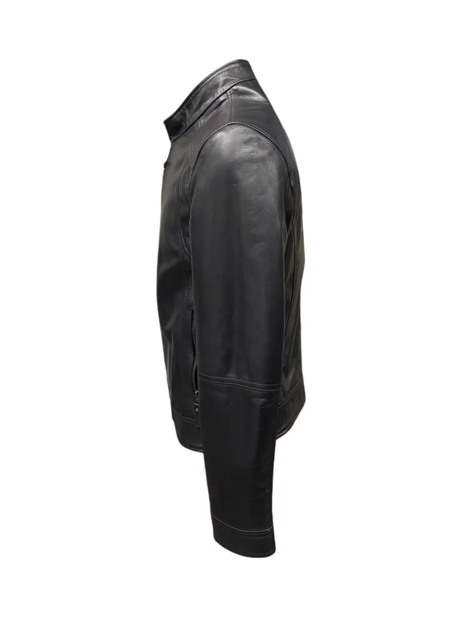 Raphael – Giubbino in pelle nera uomo – 48 - immagine 3