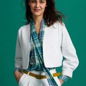 Bolero Cris in denim panna