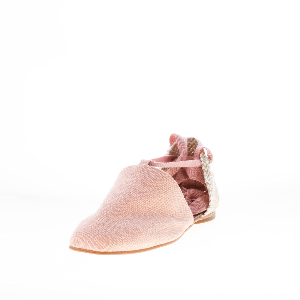 CASTANER donna scarpa espadrillas piatta Gala in tessuto ROSA con laccio - immagine 3