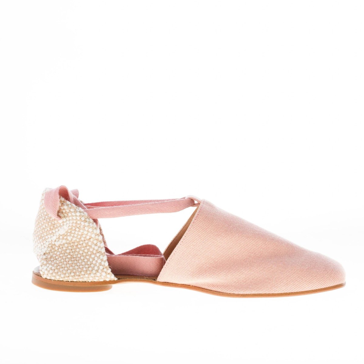 CASTANER donna scarpa espadrillas piatta Gala in tessuto ROSA con laccio - immagine 6