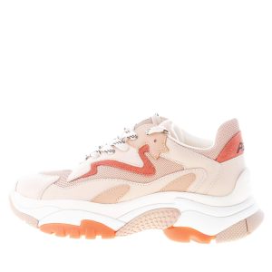 ASH donna sneaker Addict in nabuk e tessuto BEIGE più rosa