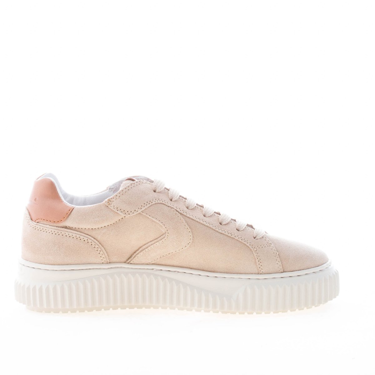 VOILE BLANCHE donna sneaker Lipari in camoscio beige più cuoio - immagine 6