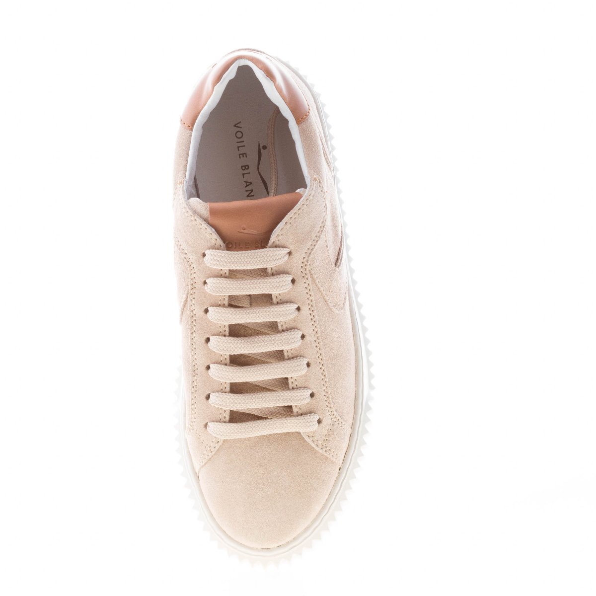 VOILE BLANCHE donna sneaker Lipari in camoscio beige più cuoio - immagine 7