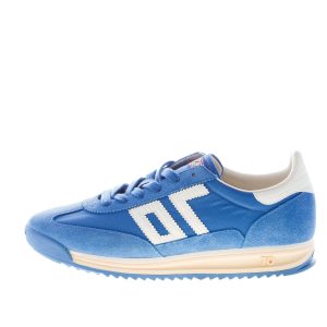 BACK 70 uomo sneaker Barkley Jogger in tessuto e camoscio BLUETTE più bianco