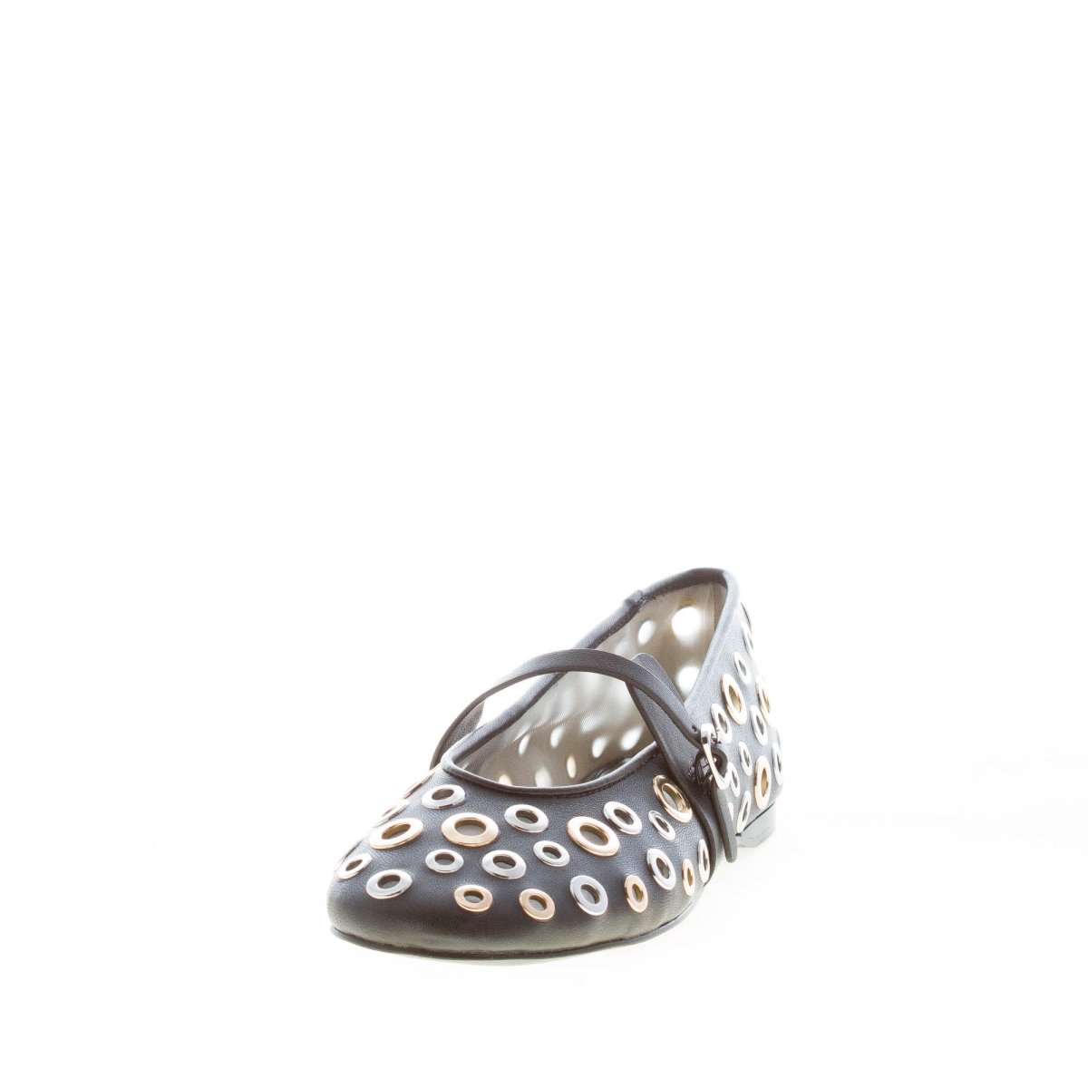 STEVE MADDEN donna ballerina Rejoice in similpelle NERO con anelli - immagine 3