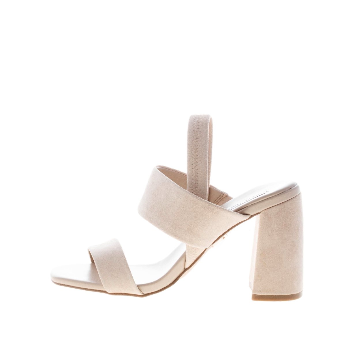 STEVE MADDEN donna sandalo Maizie in camoscio CREMA. Tacco 8,5 cm - immagine 2