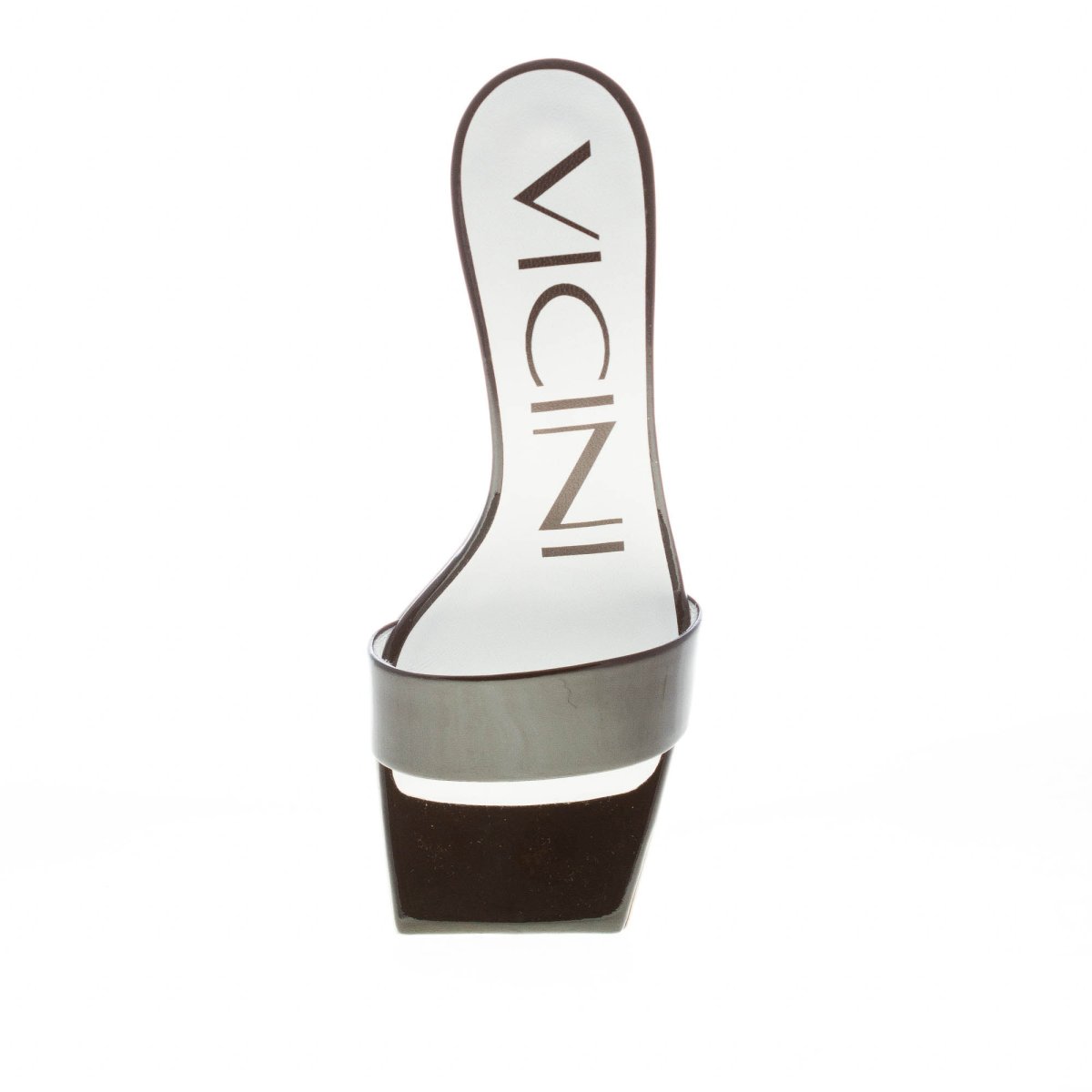 VICINI sandalo mule in vernice NERO con fascia. Tacco 5 cm - immagine 6