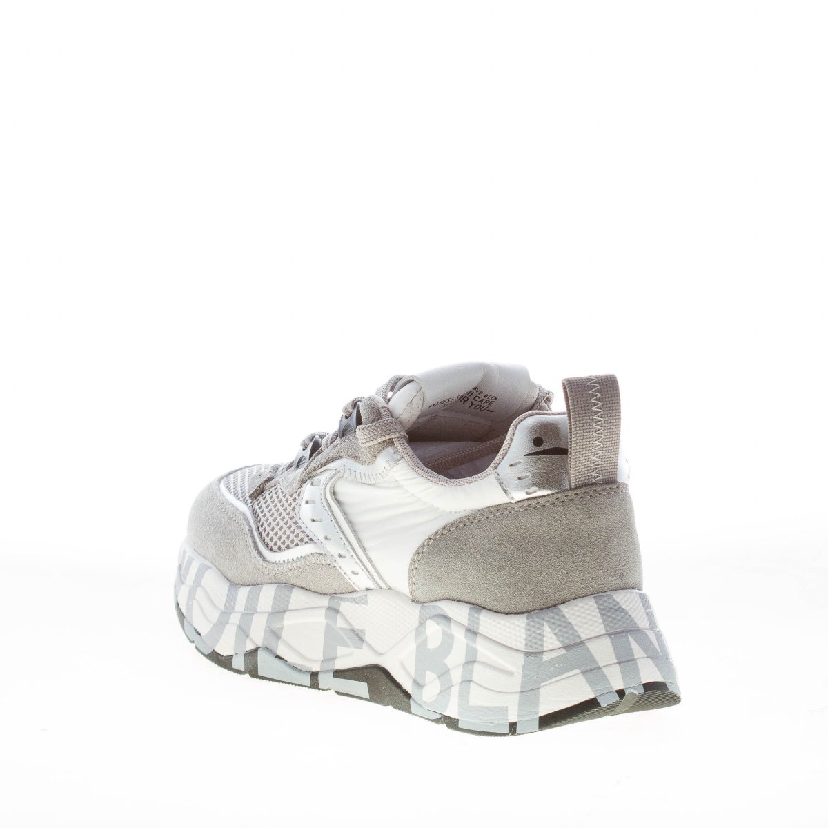 VOILE BLANCHE donna sneaker Club105 in camoscio e tessuto a rete GRIGIO - immagine 4