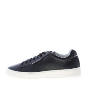 VOILE BLANCHE uomo sneaker Layton Clean in pelle martellata BLU