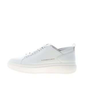 ALEXANDER SMITH uomo sneaker Wembley Deconstructed in pelle fiore BIANCO