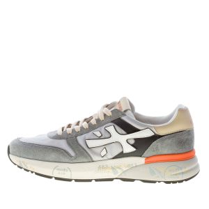 PREMIATA uomo sneaker Mick 7245 in camoscio e tessuto GRIGIO e bianco