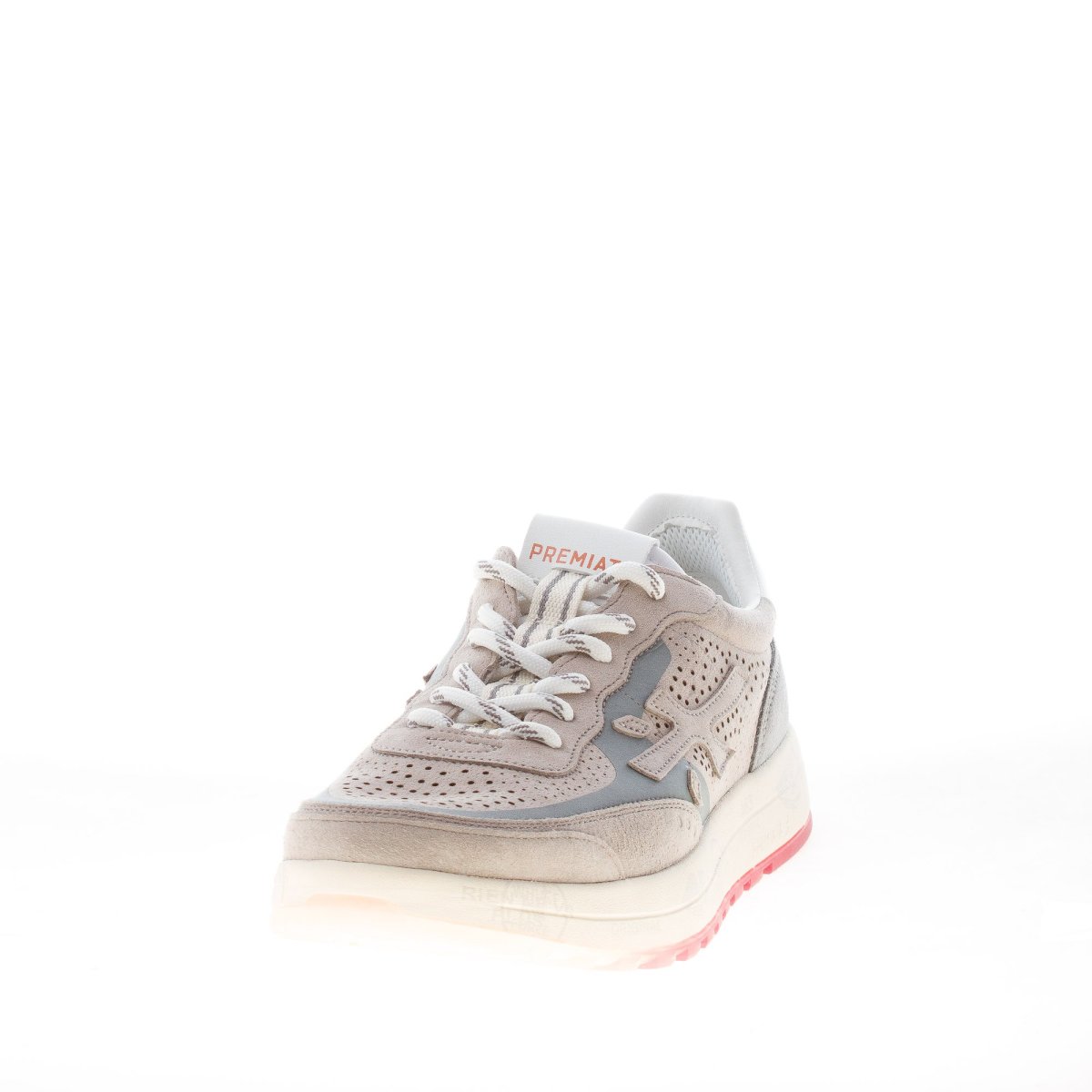 PREMIATA uomo sneaker Nous 7223 in camoscio forato e tessuto tecnico GRIGIO - immagine 3