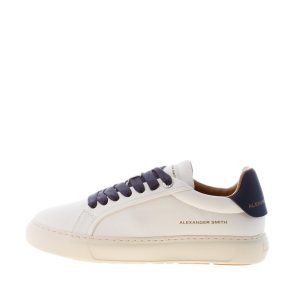 ALEXANDER SMITH uomo sneaker Soho in pelle BIANCO e BLU