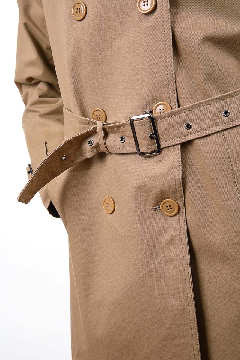 Trench Uomo Impermeabile Capotto Elegante Lungo Soprabito Giacca D'affari Cotone - immagine 7