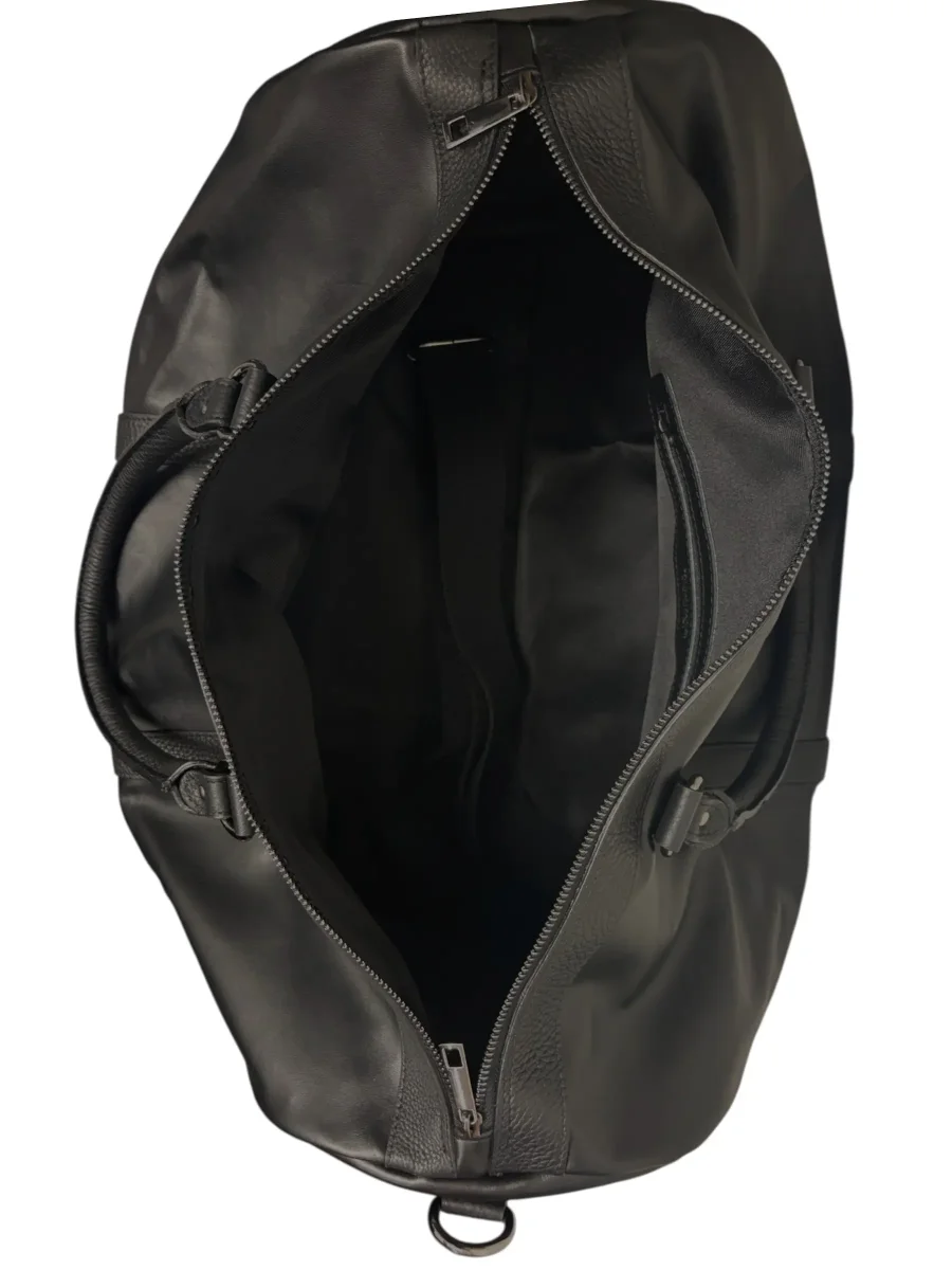 Raphael – Borsone in pelle nera - immagine 6