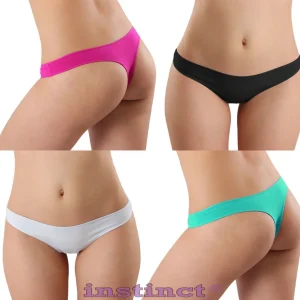 Slip perizoma tanga donna thong liscio cotone basic elasticizzato nuovo  IS5027