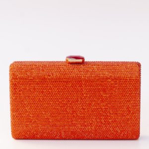Borsa strass arancione