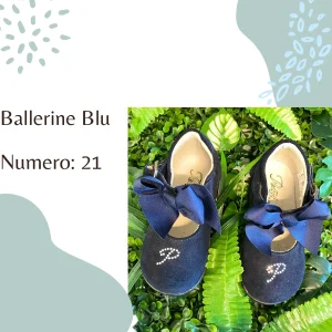 Ballerine eleganti scamosciate bambina numero 21