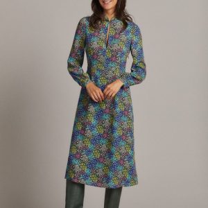 Abito Ari in seta a fiori multicolor