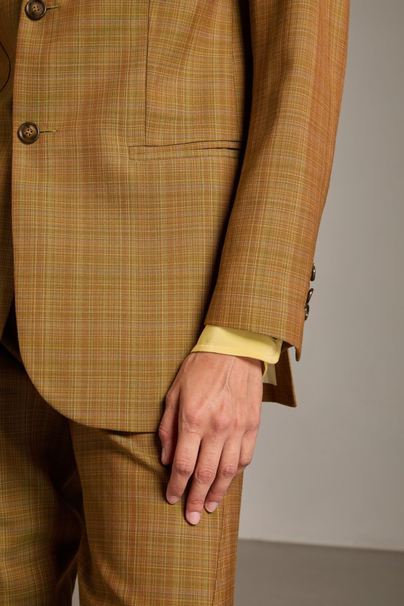 Blazer Max in lana leggera senape cangiante verde - immagine 5